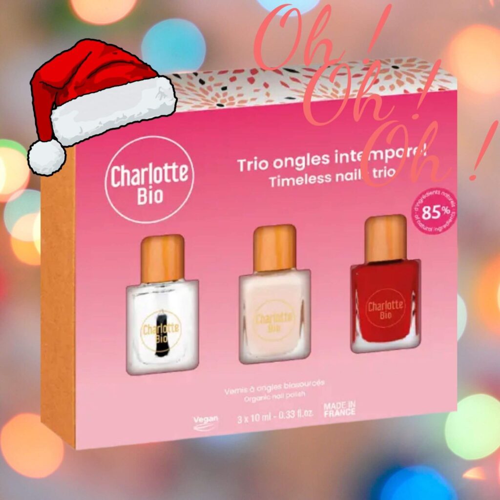 Coffret Trio Ongles Naturel Charlotte Bio Idée cadeau de noël