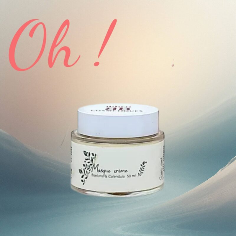 Masque crème Ibbéo apaisant – soin nourrissant naturel