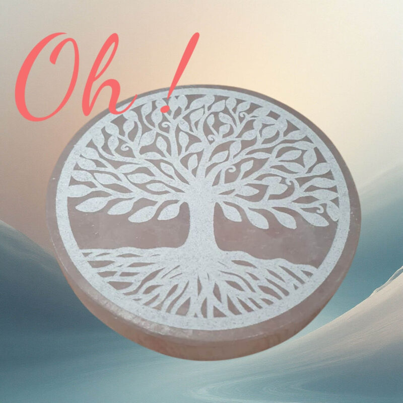 Plaque de sélénite naturelle blanche – purification et rechargement énergétique des cristaux – Oh ! C’est chouette !!