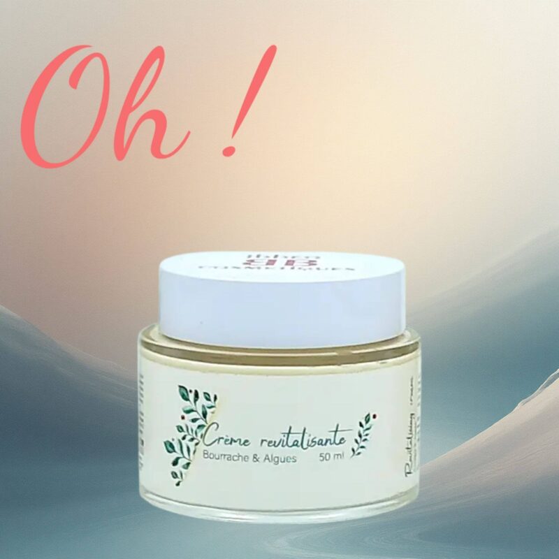 Crème revitalisante visage bio Ibbeo hydratante anti-âge naturelle