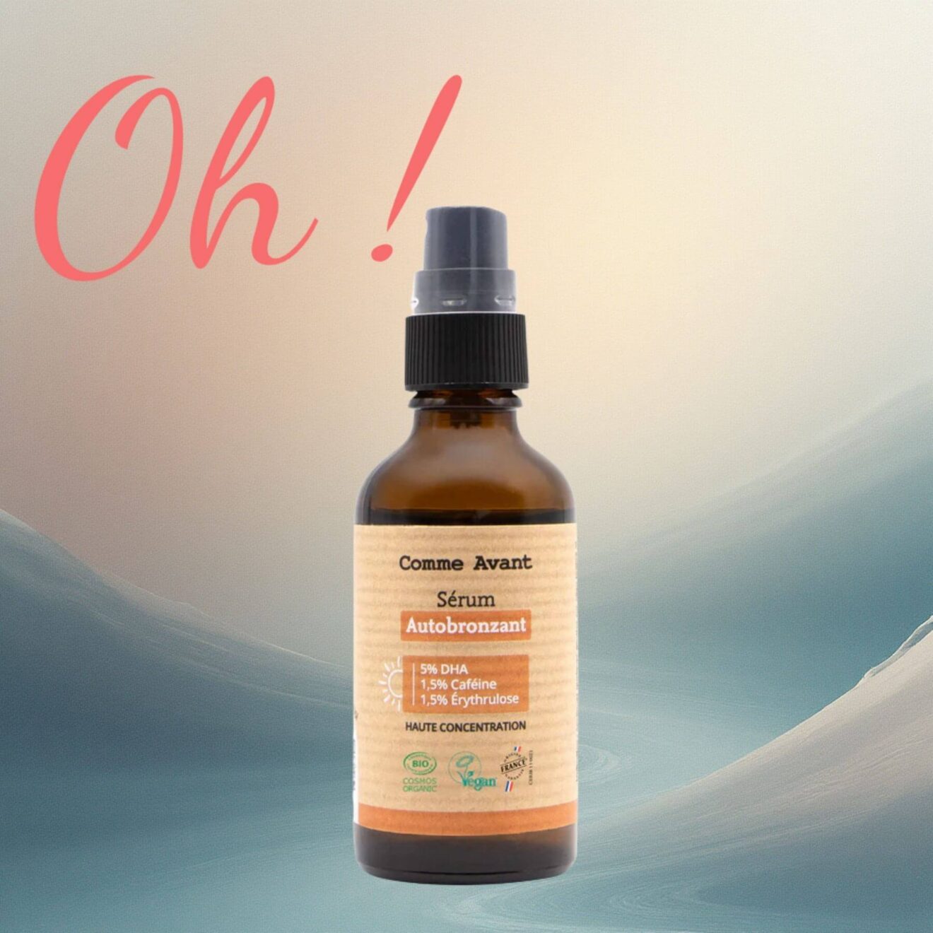 Sérum autobronzant bio naturel sans traces Comme Avant