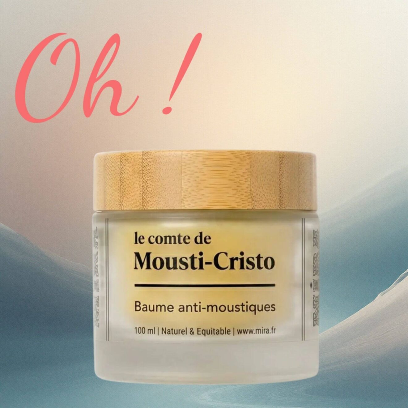 Baume Répulsif Anti-Moustiques “Le comte de Mousti-Cristo” par Mira