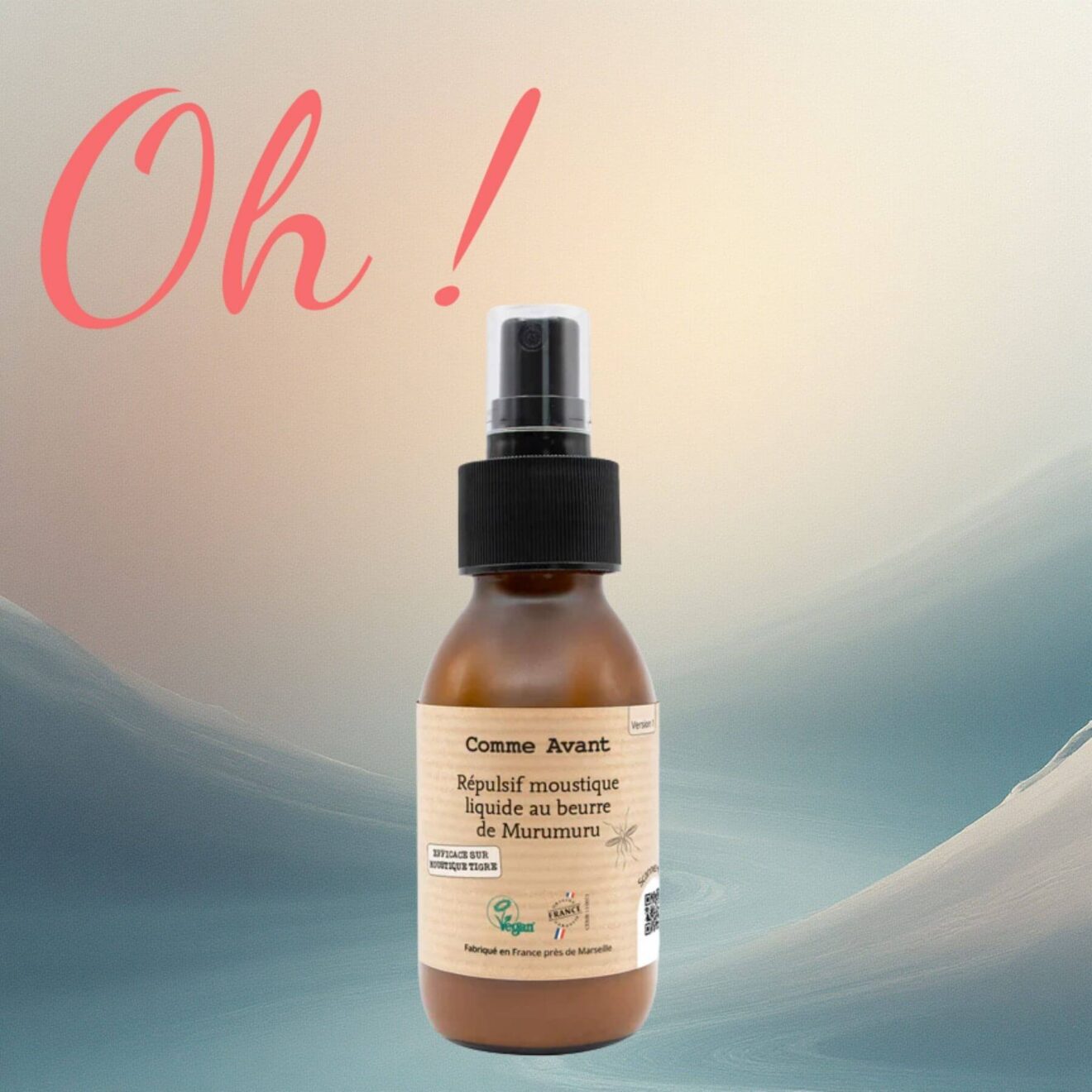 Répulsif anti-moustique liquide au beurre de murumuru