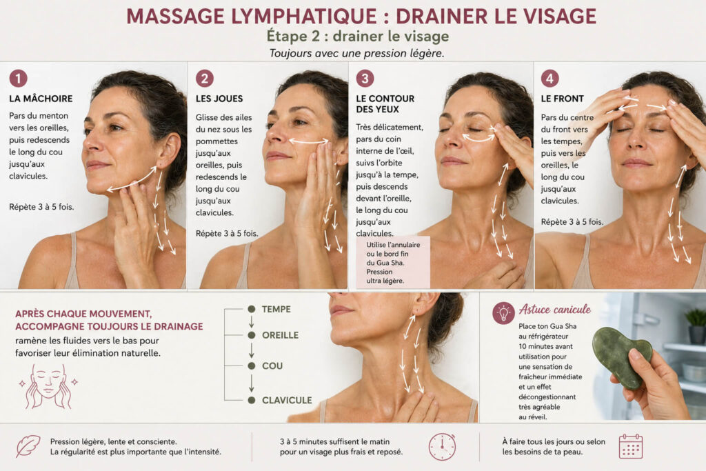 Massage lymphatique du visage